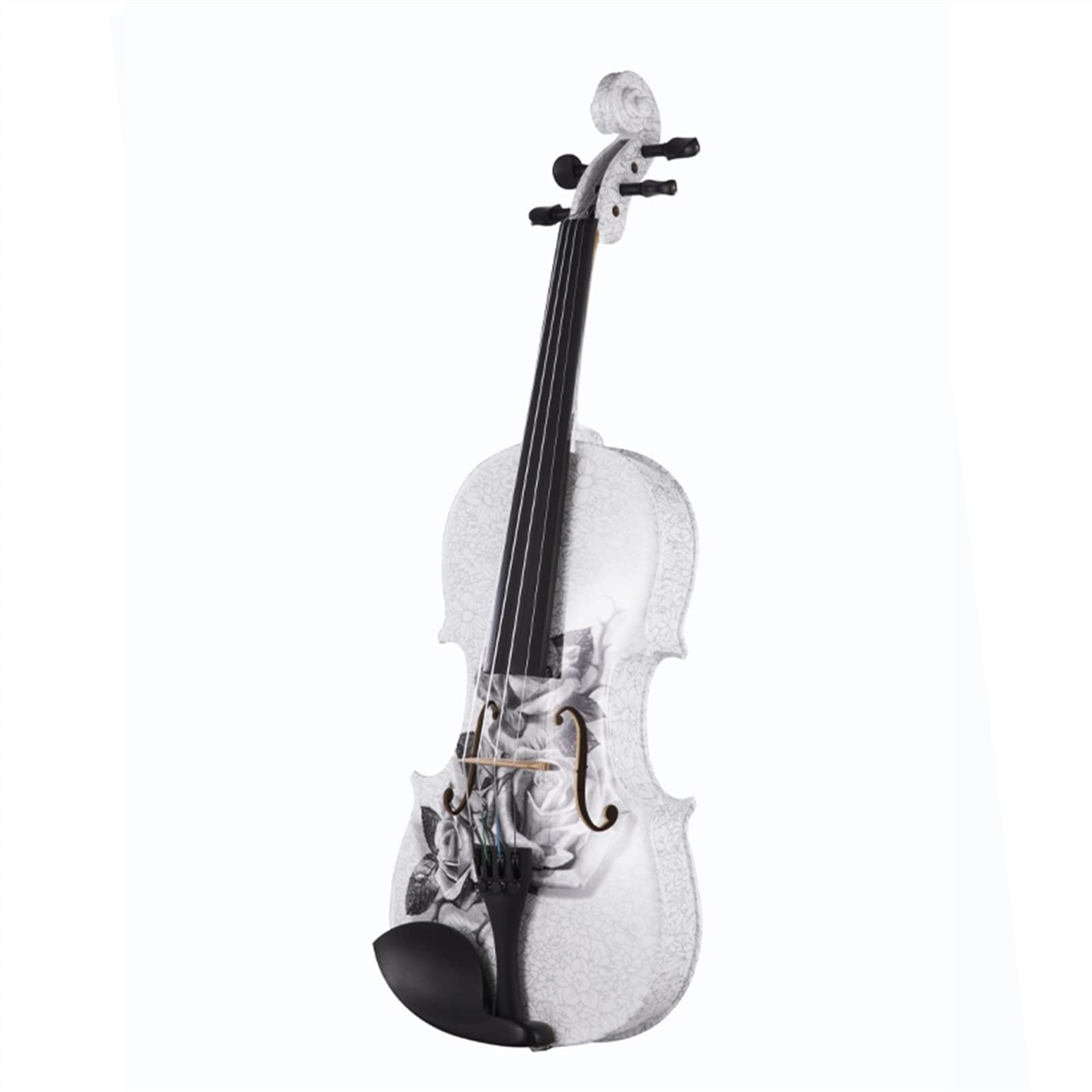 Strumento Musicale per Violino Acustico 4/4 per Arti Professionali con Arco per Custodia in Corde Raccordi in Ebano Violini per Studenti