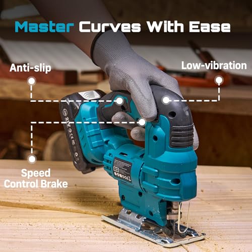 SEESII Cordless Jig Saw with Dual Batteries