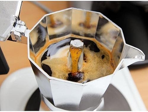 Miniatura 2 de Bialetti - Moka Express Máquina de café expreso icónica para estufa, hace café italiano real, olla Moka 12 tazas (22 oz - 22.7 fl oz), aluminio,