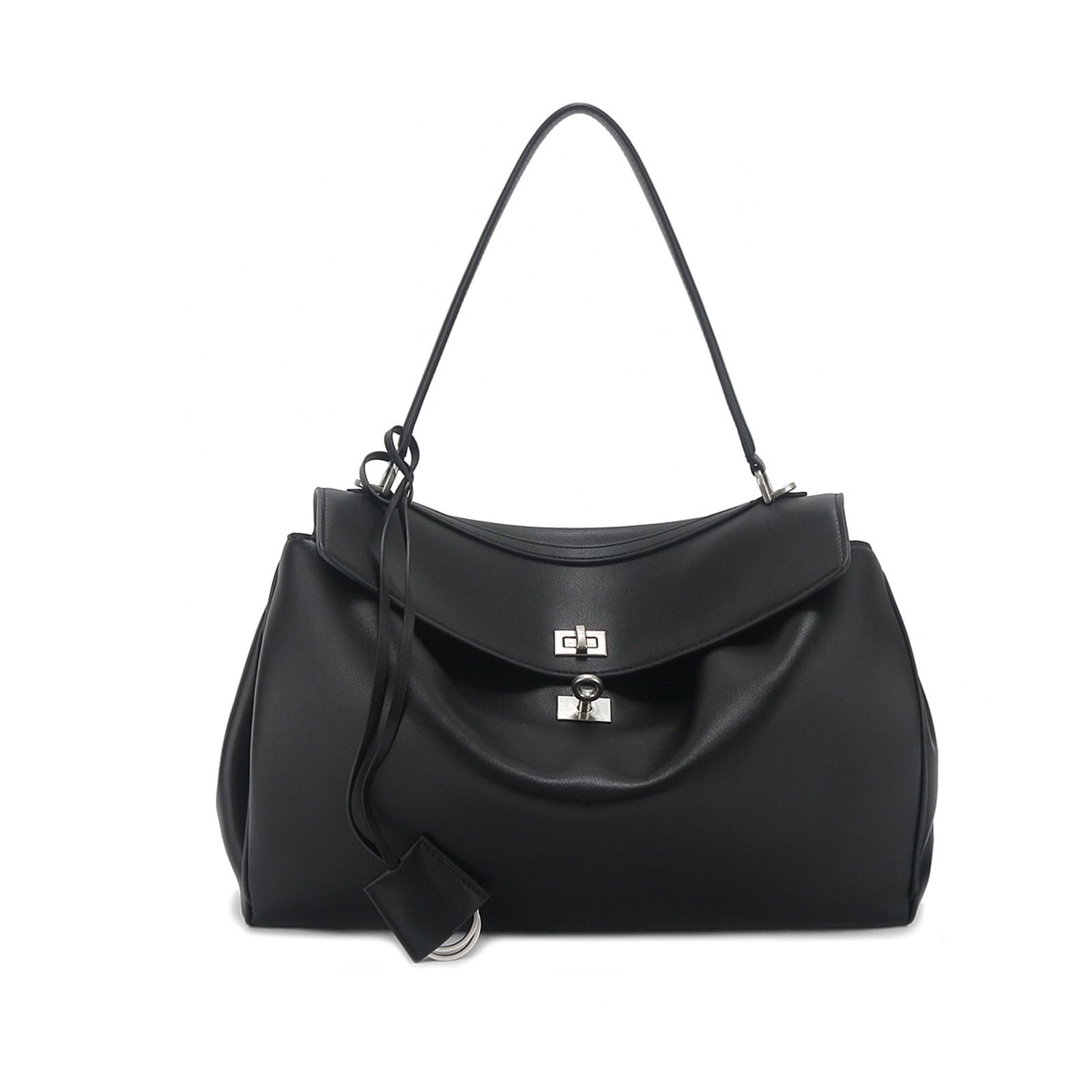 Bolso de hombro de piel auténtica para mujer, bolso de viaje de moda, bolso de trabajo retro grande tipo bandolera, bolso impermeable y ligero.