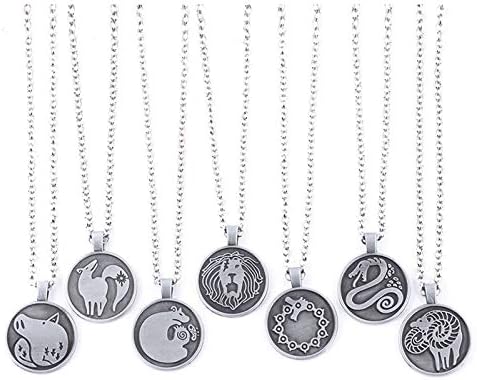 TLSD The Seven Deadly Sins Necklace,7pcs Anime Meliodas Cosplay Costume Pendants