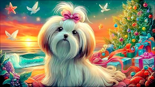 Puzzle de Shih-Tzu de 1000 piezas en cartón reciclado, un juego mental sostenible de alta calidad