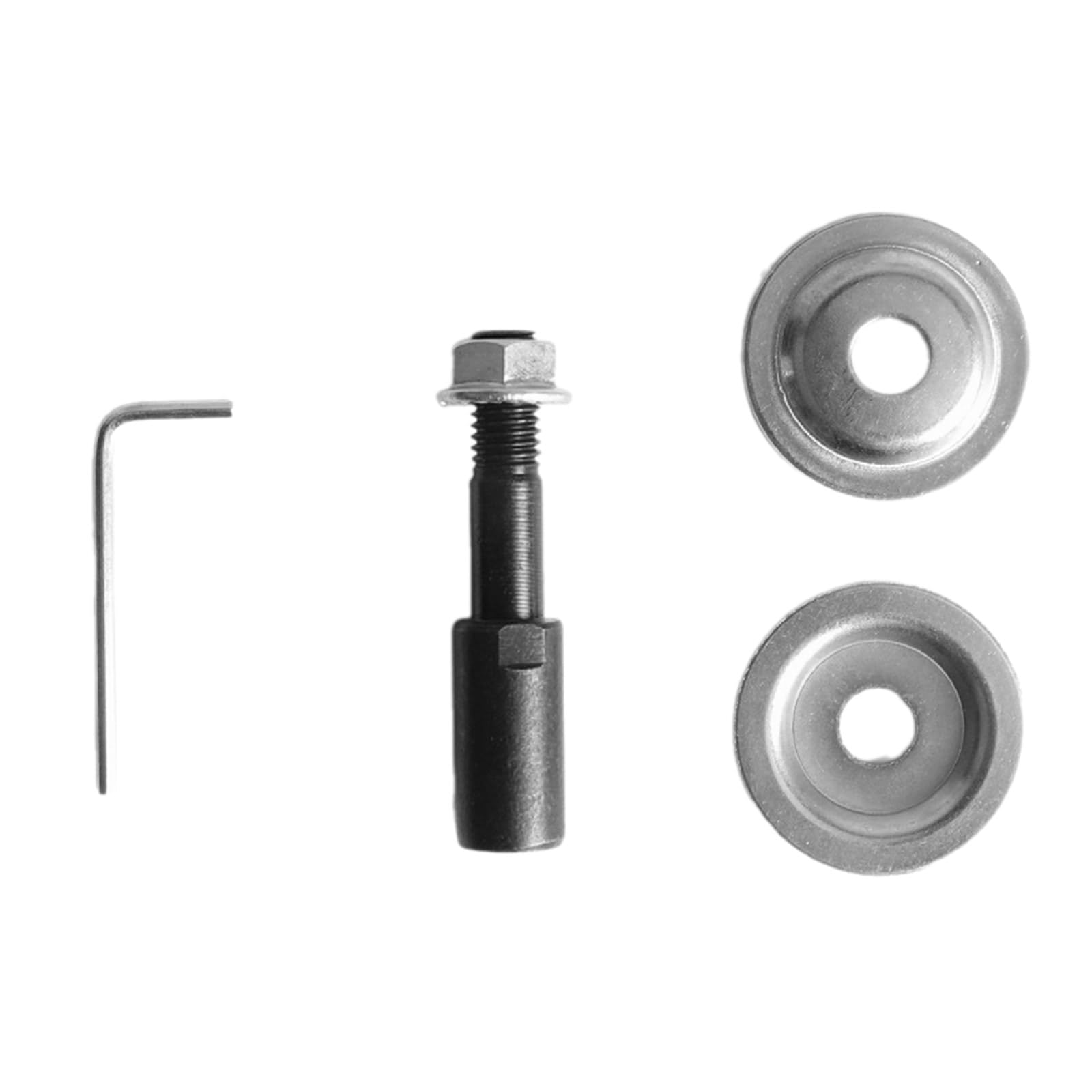 Yeselino 5/6/8/10mm/12/14/16mm Carbon Steel Spindle Adapter for Polishing Machine Accessory Shafts Grinders Wheel Connecting Rod Maintenance, Black, Compatible with Electric Drill