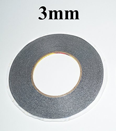 Preisvergleich Produktbild 3mm schwarzes doppelseitiges Klebeband (50m lang) Original 3M