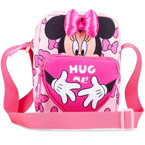 Disney Stitch Sac Bandoulière Fille et Ado Sac à Main avec Sangle Réglable Shopping Sorties et...