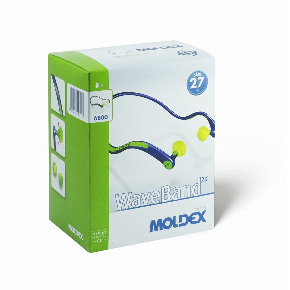 Moldex 680001 Waveband 2K Gehörschutzbügel mit Komfort-Form und Schaumstoffstöpseln, 1 Stück (Packung mit 5)