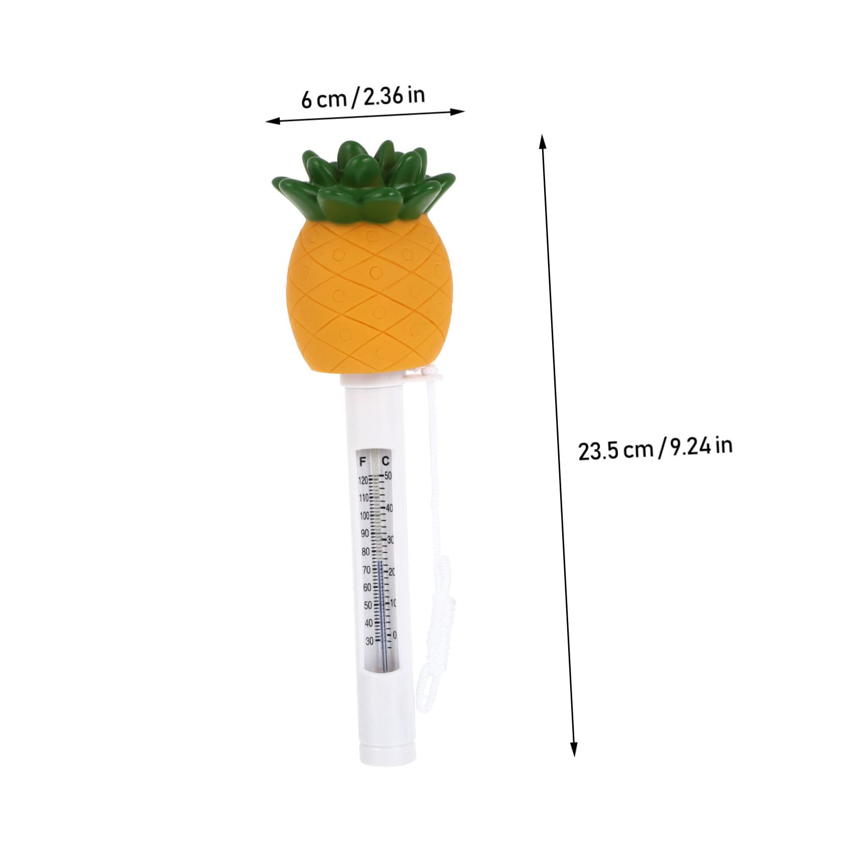 Happyyami 2 Pièces Thermomètre L'eau De L'étang Aquarium D'eau Mètre D'humidité De La Température Piscine Flottante De Dessin Animé Piscine Pour Bébé Bain Plastique Sangle Spa