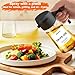 2 in 1 Glass Oil Sprayer & Dispenser,16oz/470ml Olive Cooking, Air Fryer, and Salad, for Kitchen Gadgets and Air Fryer Accessories, w/Stickers (Black)