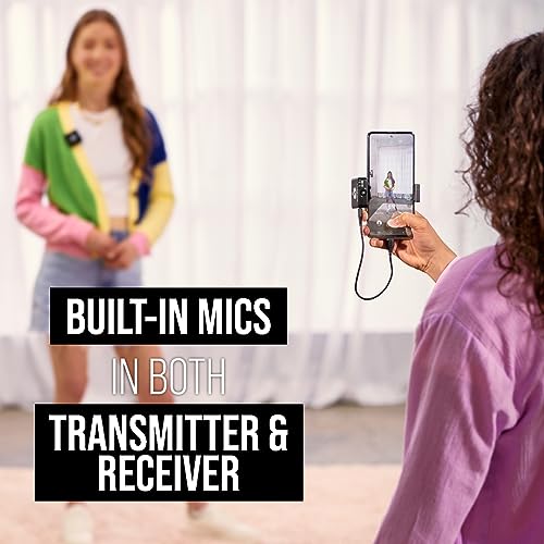 Rode Wireless Me Wireless Microphone System with Builtin Microphones, Gain Assist