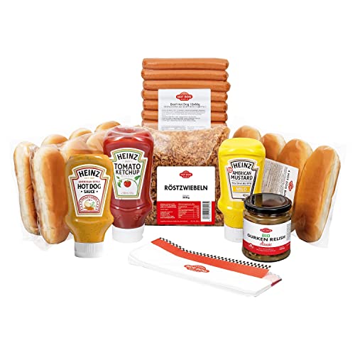HOT DOG WORLD- Hot dog Set "American Style" (CLASSIC, 41-teiliges Set) für 12 Hot Dogs Cover