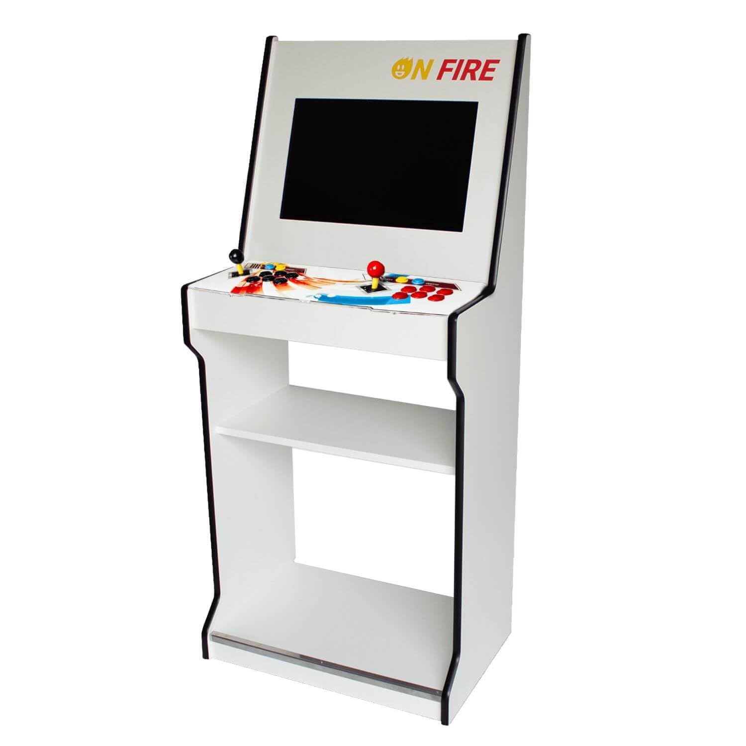 ONFIRE GAMES | PandoraBox E-SPORT | Console Arcade Standalone Con Più di 10000 Titoli Installabili Made in Italy | Tasti Personalizzabili e Controlli Arcade Classici (bianco)