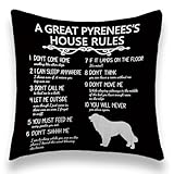 TUNW Great Pyrenees Throw Pillows Cushion Cover...