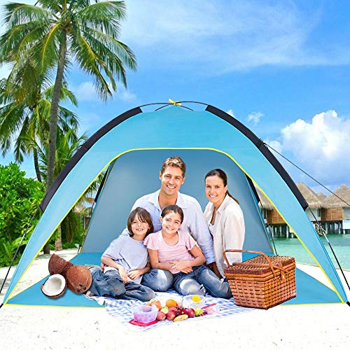 Sumerice Family Beach Tent and Sun Shade UV Cabana Shelter | Camping, Hiking