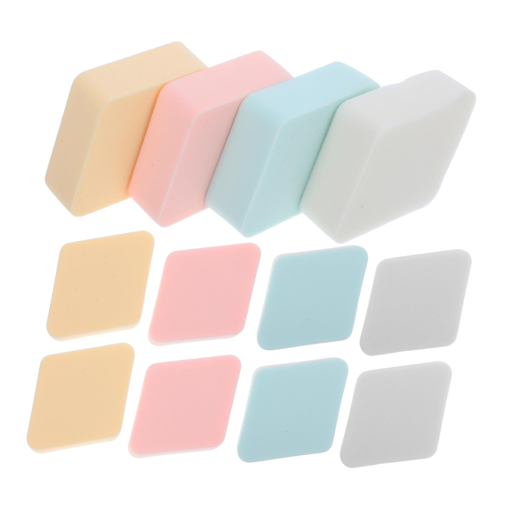 PartyKindom Portable Facial Makeup Pad Girls Makeup Powder Puff Rhombus-shaped Applicators
