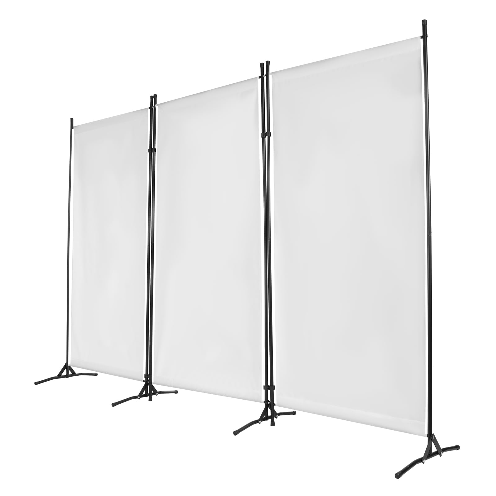 Separador plegable para habitaciones, protección visual móvil, independiente, 3 piezas, 260 x 180 cm, biombo para exteriores, resistente a la intemperie para balcón, jardín, terraza, salón, color
