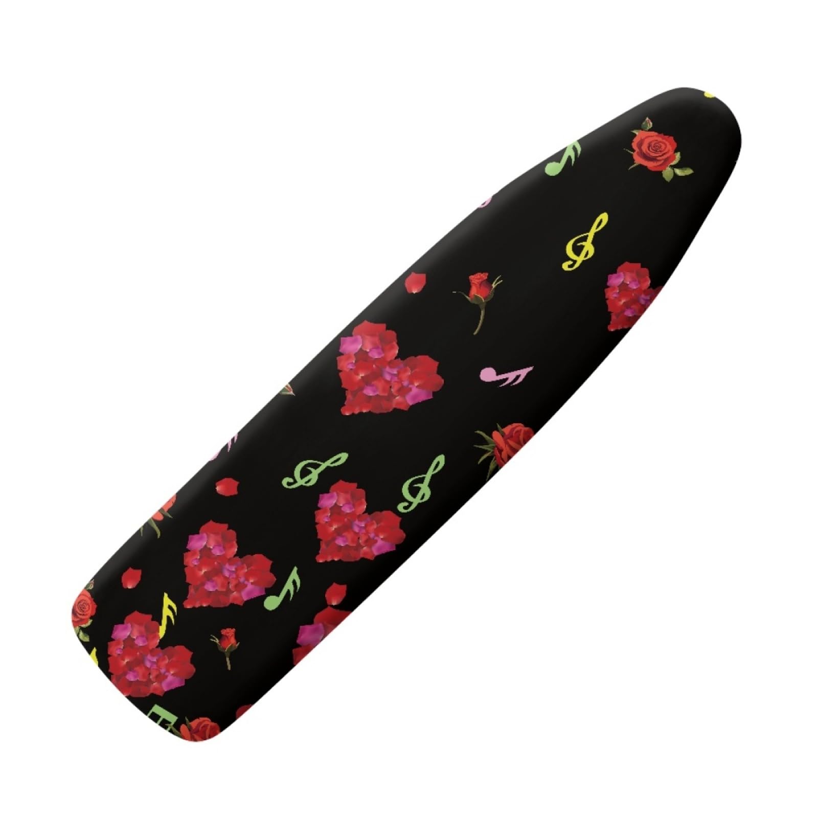 Ironing Board Covers Black Red Iron Board Covers and Pad Thick Resist Scorching and Staining Thick Easy Fit Iron Cover Adjustable Elastic Rope Ironing Boards Cover 140x50cm