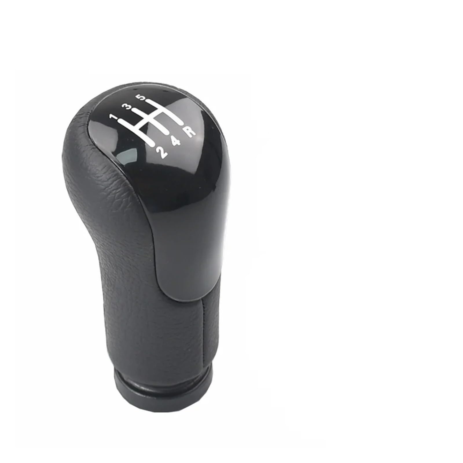 PYBYCEGNZK Car Interior Accessories for Fiesta 2002-2007 Car Styling Gear Shift Knob Lever Gaitor Shifter(5 Speed Black Cover)
