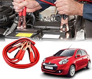 Auto Pearl Car 500 Amp Heavy Duty Jumper Booster Cables Anti Tangle Copper Core 6 feet for - Pulse (XX Large)