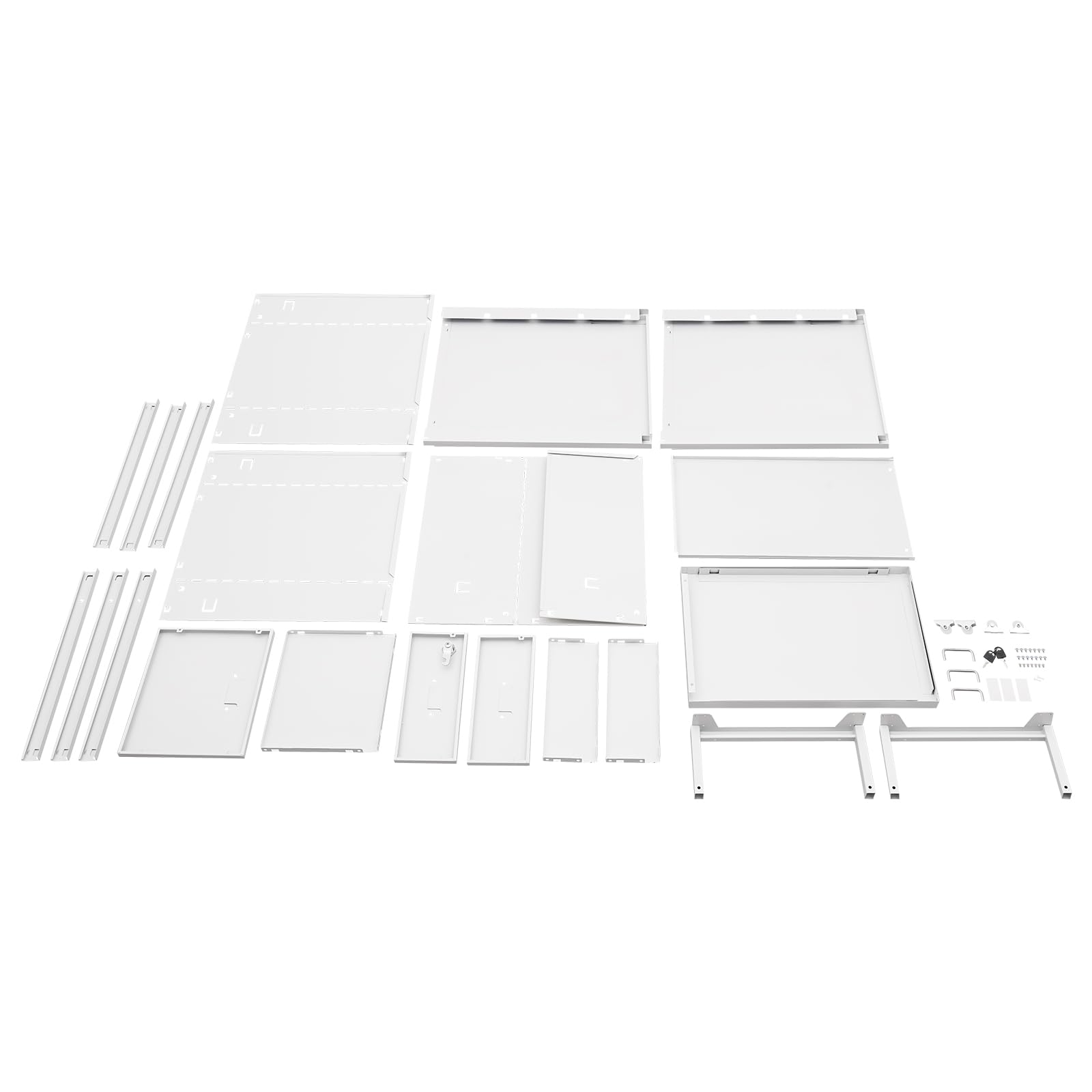 Archivador vertical con cerradura, almacenamiento de metal rodante de 3 cajones para suministros de oficina y archivos estándar, diseño móvil con ruedas, solución de organización segura