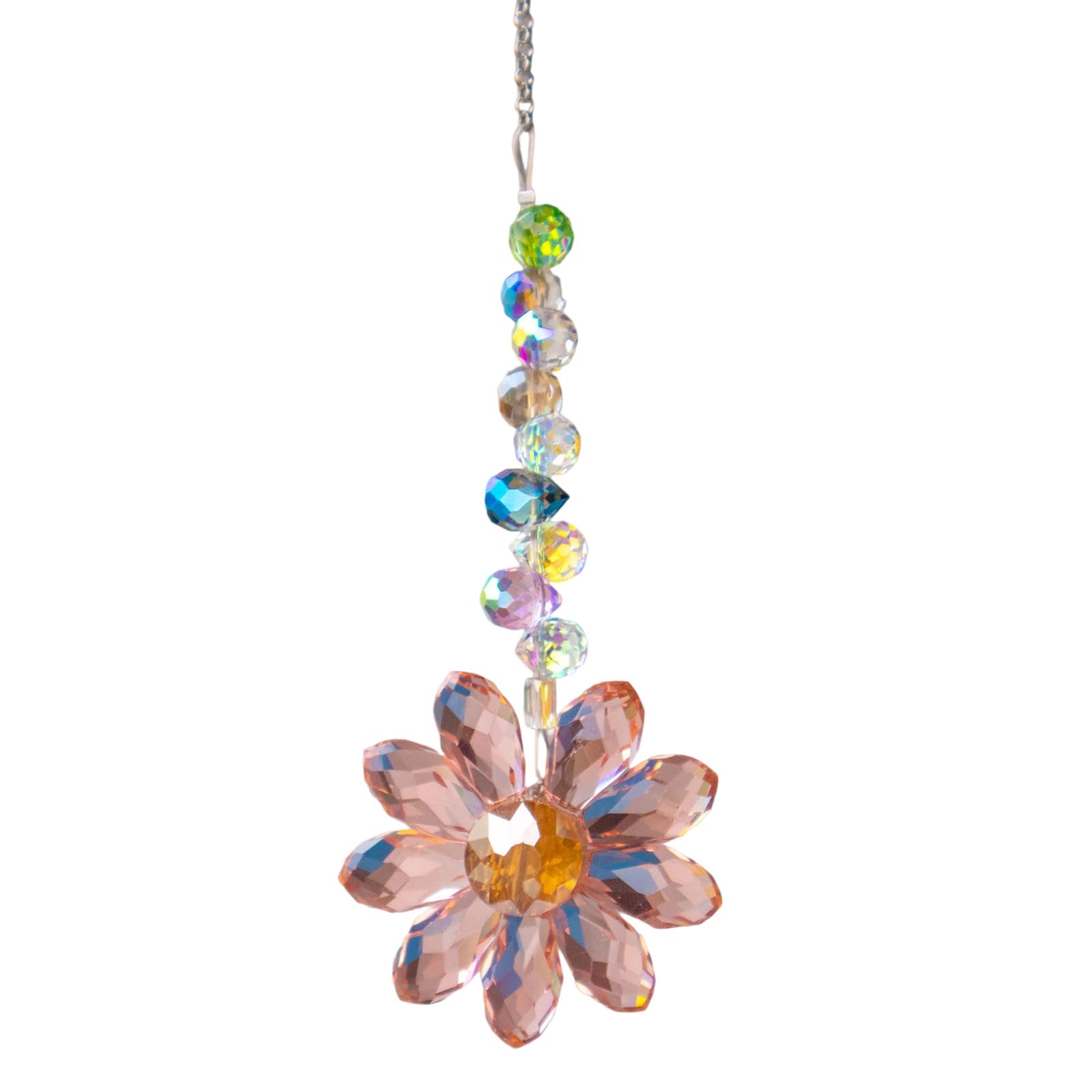 Crystal Rainbows Suncatchers, Hanging Crystals Sun Catchers for Window, Colorful Suncatchers with Sunflowers Pendants Hanging Sun Catchers Indoor Window