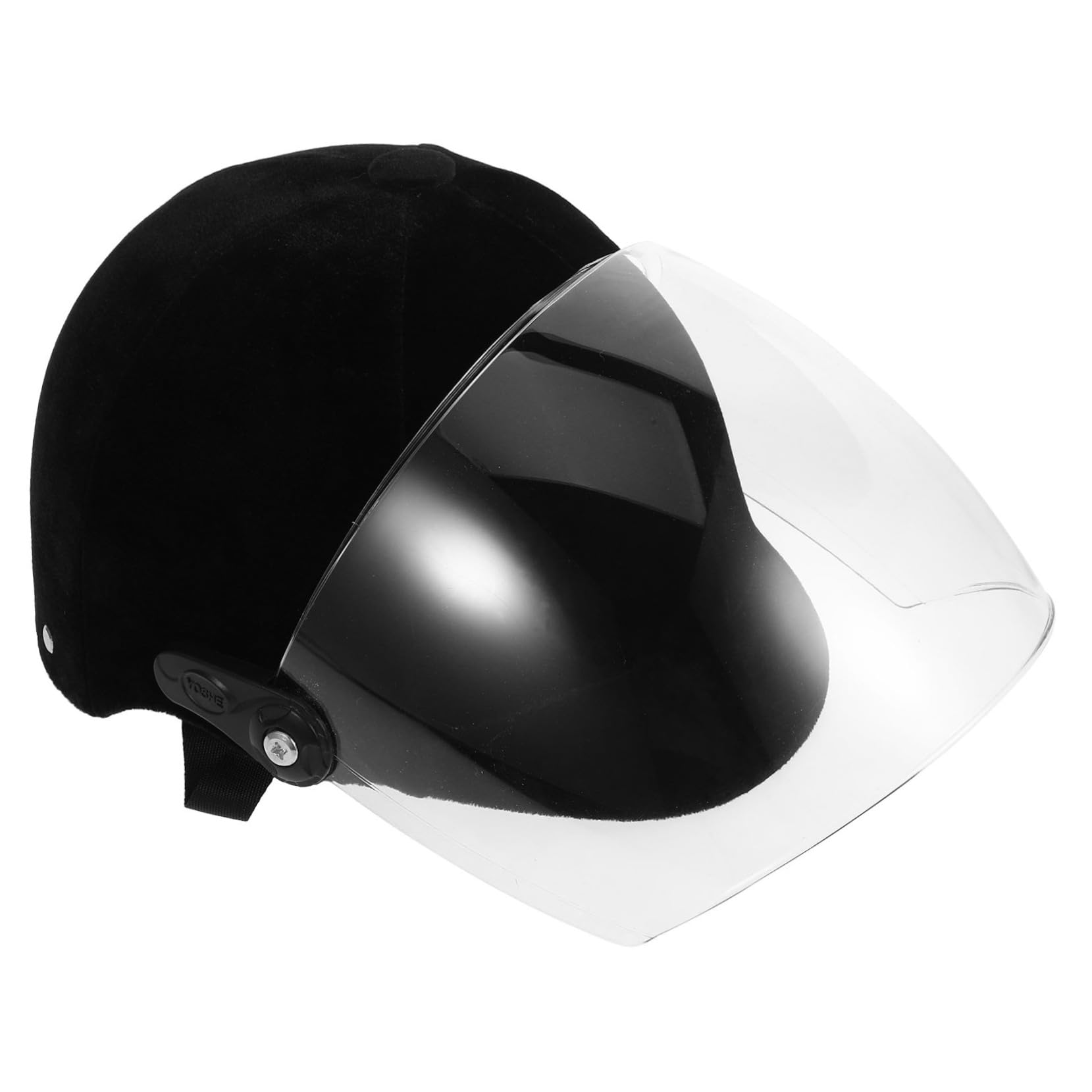 Casco da Equitazione per Bambini e Ragazzi Nero in Abs Regolabile