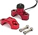 JFG RACING CNC Dirt Bike Engine Stop Start Kill Switch Button CNC with Mounting Backplate Universal for CRF XR CR Hawk 125 230 250 300 450 650 - Red