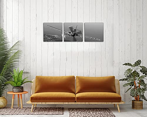 3 Panel Aircraft Decor Vintage Fighters Flying Fighter Adornment Framed Painting Canvas Prints Vintage Aircraft Art Wall Decor The Picture Print Home Decorative Art Picture Paint On Canvas Prints #TOP2