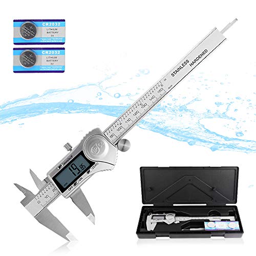Digital Caliper, Anytrp IP54 Waterproof 0-6 Inch Vernier Caliper Digital Electronic Micrometer Gauge