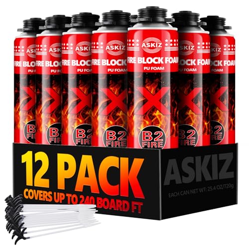 Fire Block Foam Sealant (12x25.4oz) - Orange