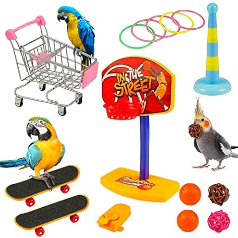 XiYee Juguetes Interactivos para Pajaros Cover
