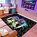 Gamer Rugs for Boys Bedroom Cartoon Painting Gaming Rug for Teens Cool Game Room Decor Gaming Carpet for Dining Living Room Playroom Floor Mats, 2'x3'