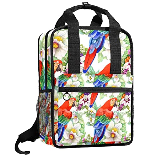 Sac à dos enfants motif oranges en fleurs avec bretelles ajustables