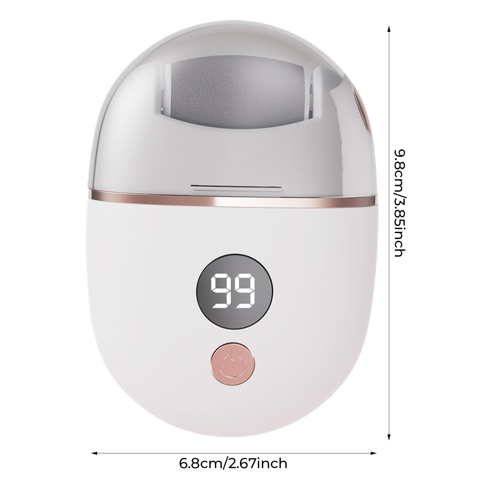 Removedor Eléctrico de Callos para Pies, Callosidades en Pies con Tecnología Eléctrica, Recortadora con 3 Cabezales Recargable Herramienta Hombre Mujer