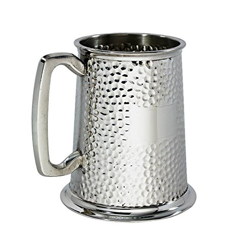 Wenworth Pewter Hammered 1 pint pewter Tankard
