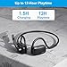 eppfun Open Ear Bluetooth Headphones with Mic,Noise Cancelling Multipoint Connect Bluetooth 5.4 Headset, Meeting Wireless Headset for Work, Driving, Running, Workouts.