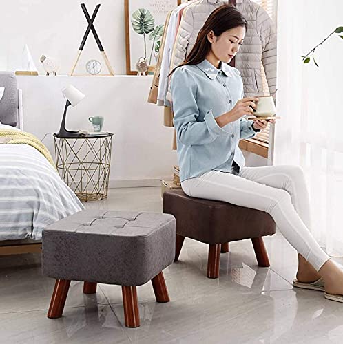 Pouf vintage siege rembourré 150kg pour optimiser les petits salons - 7