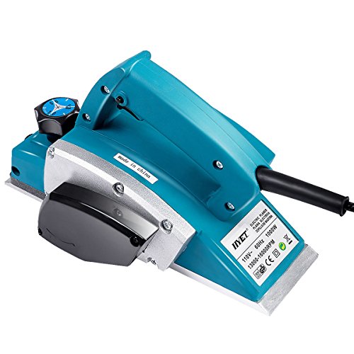 Goplus Electric Wood Hand Planer, 3-1/4-Inch 1000W 16,000Rpm Power Planer Hand Held, Woodworking Electric Door Planer