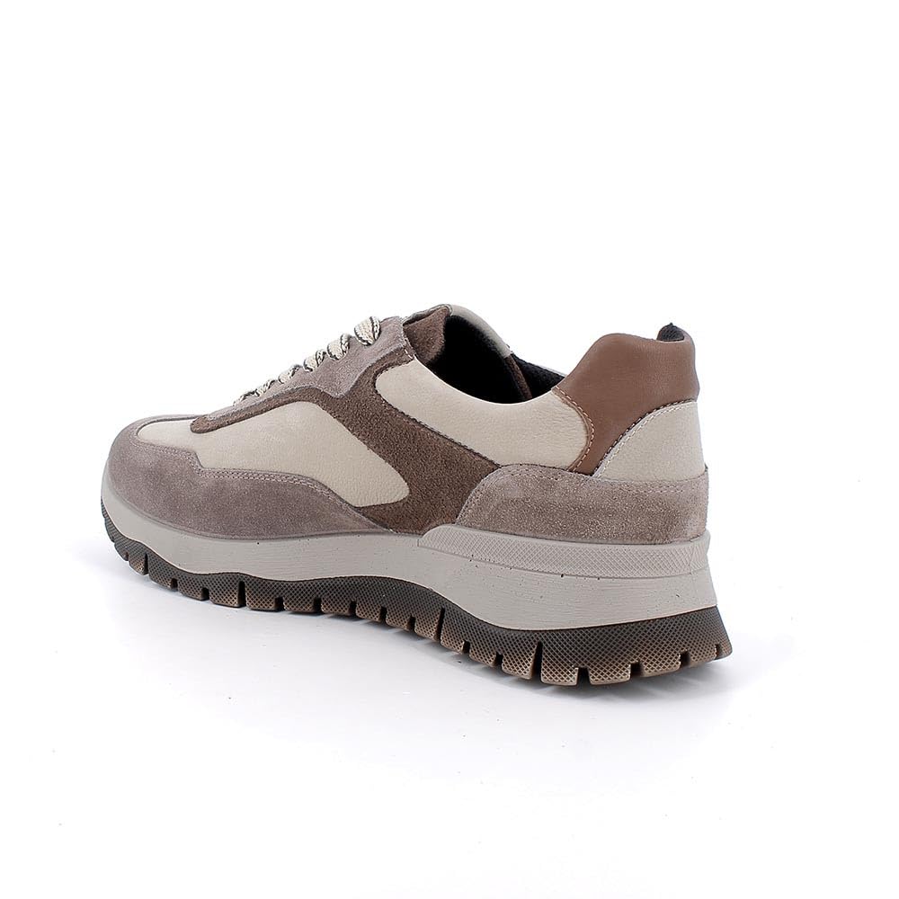 IGI&Co 8641822 Sneakers Sportive da Uomo, Suede e Tessuto Marrone, Suola in Gomma Antiscivolo, Casual Comfort, Plantare Memory Foam, 8641822