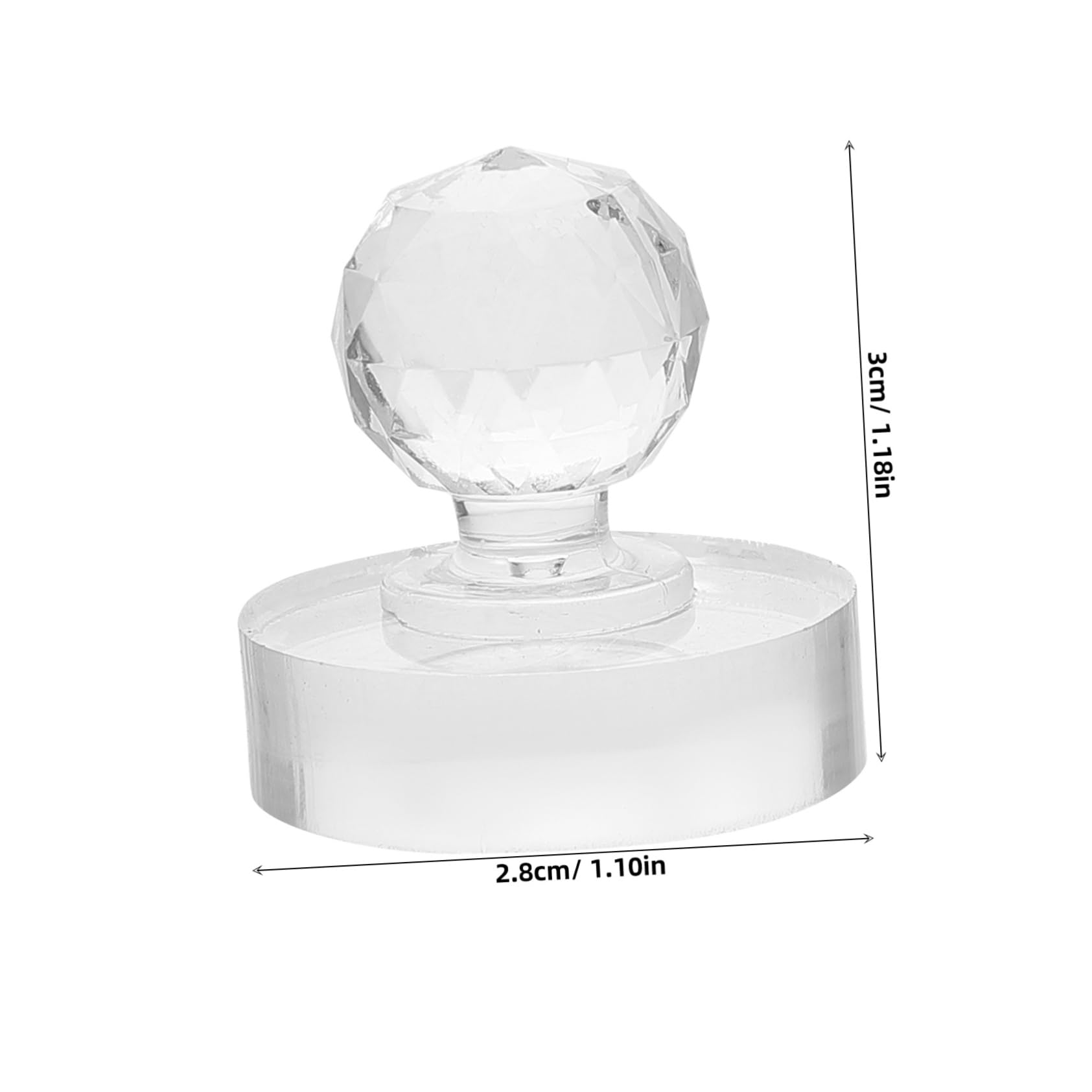 BESPORTBLE 2pcs Manual Grinding Pestle for Acrylic Watercolor Oil Painting Transparent Small Pestle for Easy Pigment Mixing DIY Craft Use for Art Education Versatile Applications