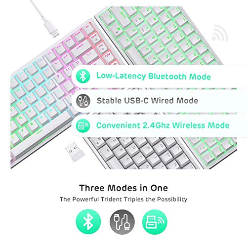 RK ROYAL KLUDGE RK84 Wireless Mechanical Gaming Keyboard - Image 3
