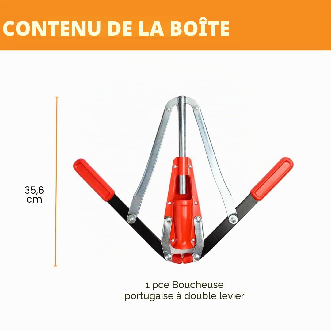 Boucheuse portugaise à double levier