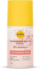 Desodorante Roll On Feminino Romã Vegano e Sem Aluminio 75ml Piatan Natural