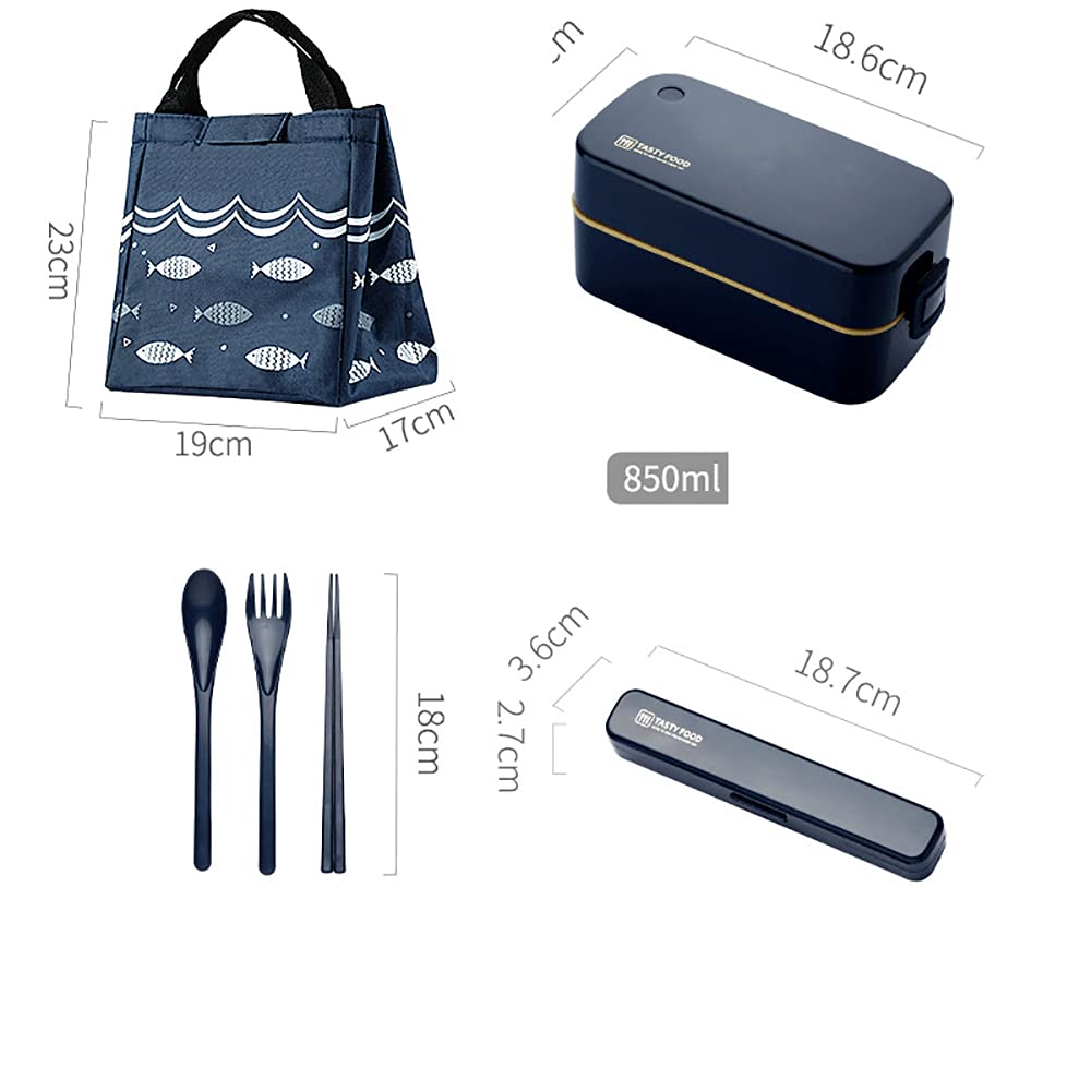 Lunch Box a Doppio Strato, Lunch Box per Conservazione E Riscaldamento del Calore, Stoviglie E Borsette Portatili, Picnic al Lavoro E a Scuola