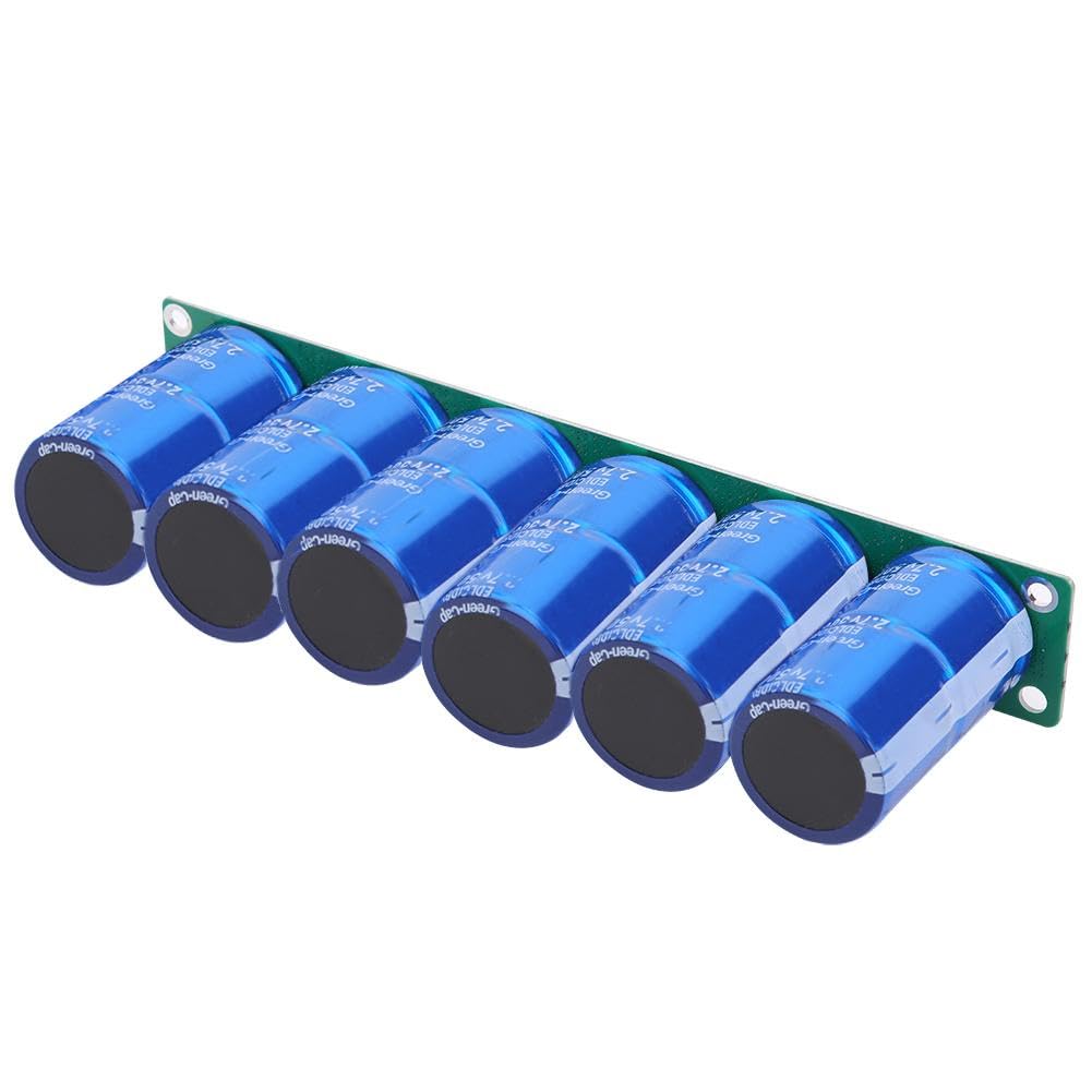 DEWIN Condensador Super Farad, 16 V, 83 F, 6 condensadores de 2,7 V, 500 F, conexión en serie para arranque automático, accionamiento solar del motor, circuitos de reloj