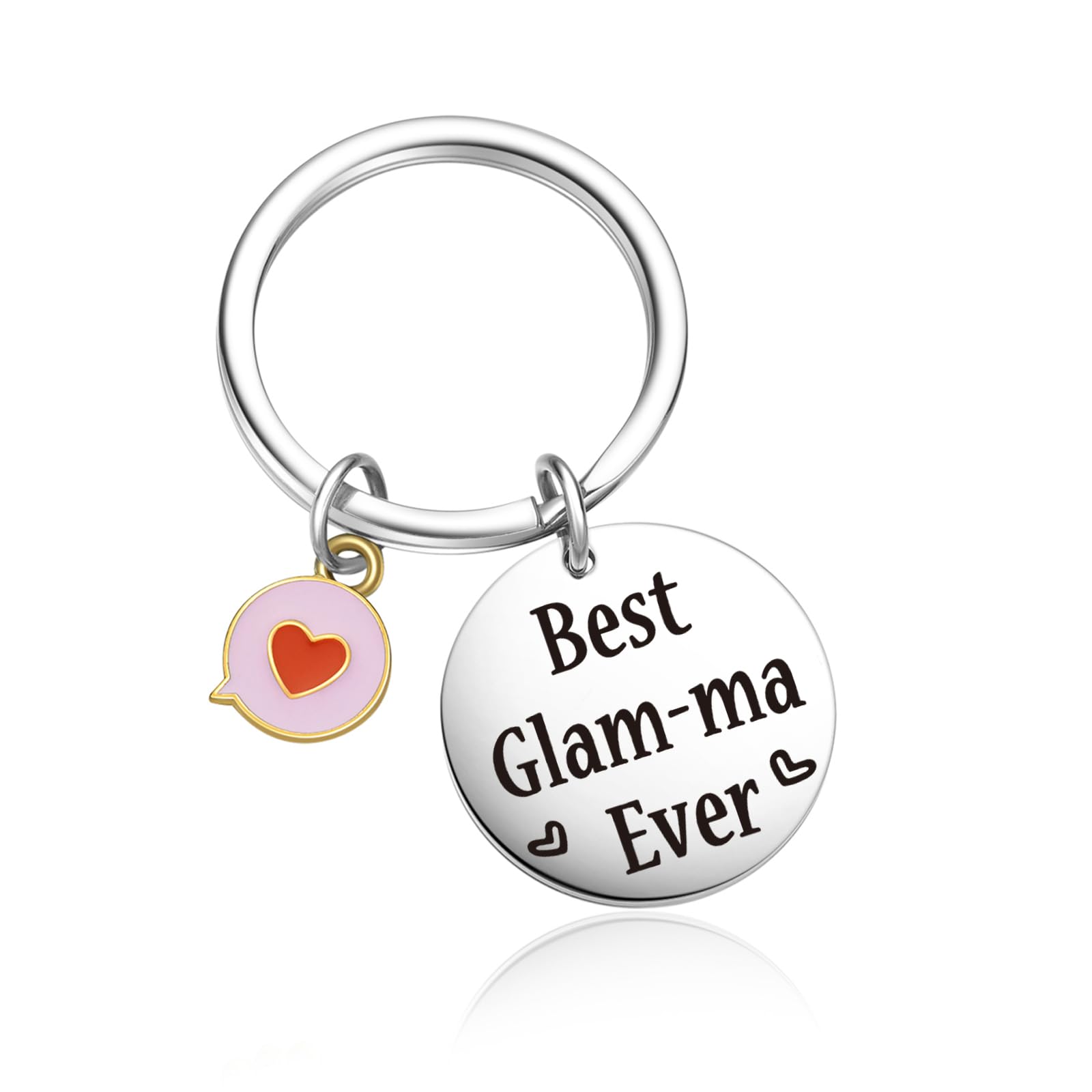 OWHOMS Glam-Ma Thank You Gift Grandma Keychain For Mimi Gifts Nana Jewelry Glam-Ma Keychain