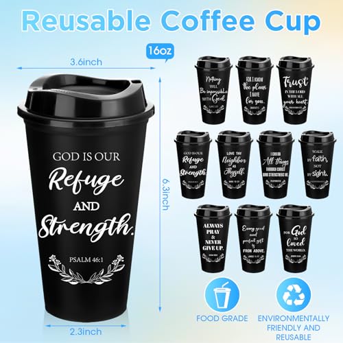 Pack 20 Vasos Plásticos con Tapa 16oz Skylety Negro miniatura 2
