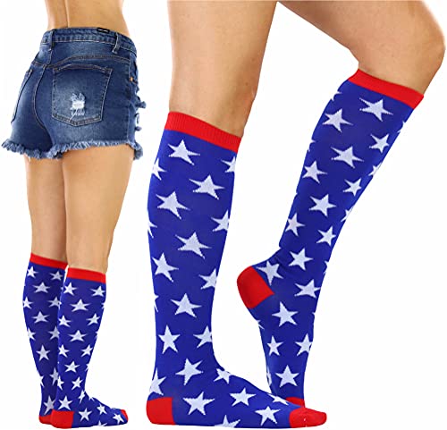 Image of ToBeInStyle Women's Acrylic Knee High Print Socks
