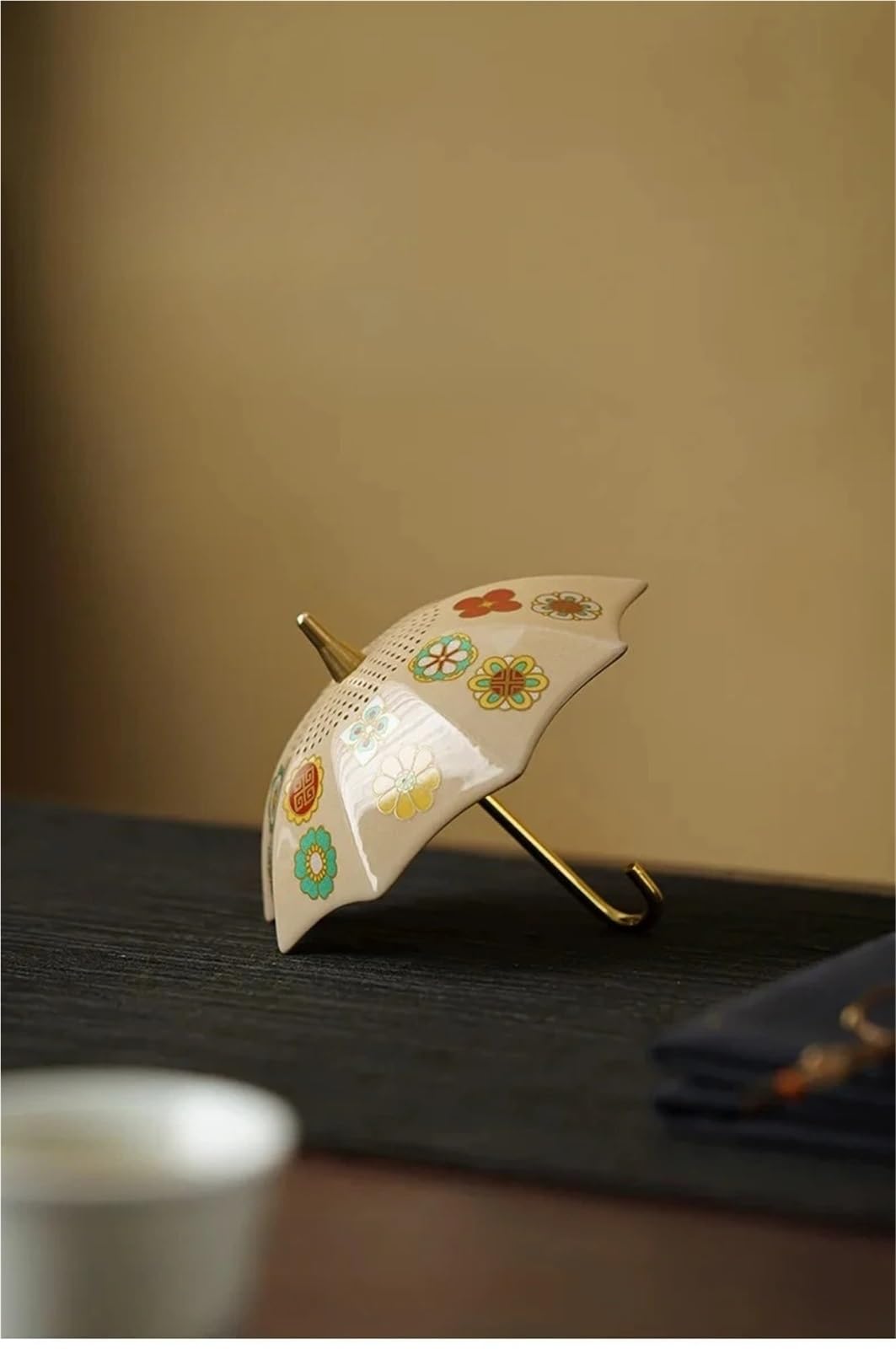Juego de filtros té con forma paraguas, filtro separación, decoración escritorio for el hogar, adornos for ceremonia del, 1 Uds Para Reuniones Familiares Y Oficinas
