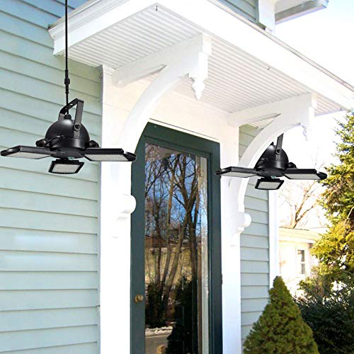 OUKANING Solar Pendelleuchten IP65 Wasserdichte Lampe für Hühnerstall Patio Außenschuppen Scheunenpavillon mit… – Bild 5