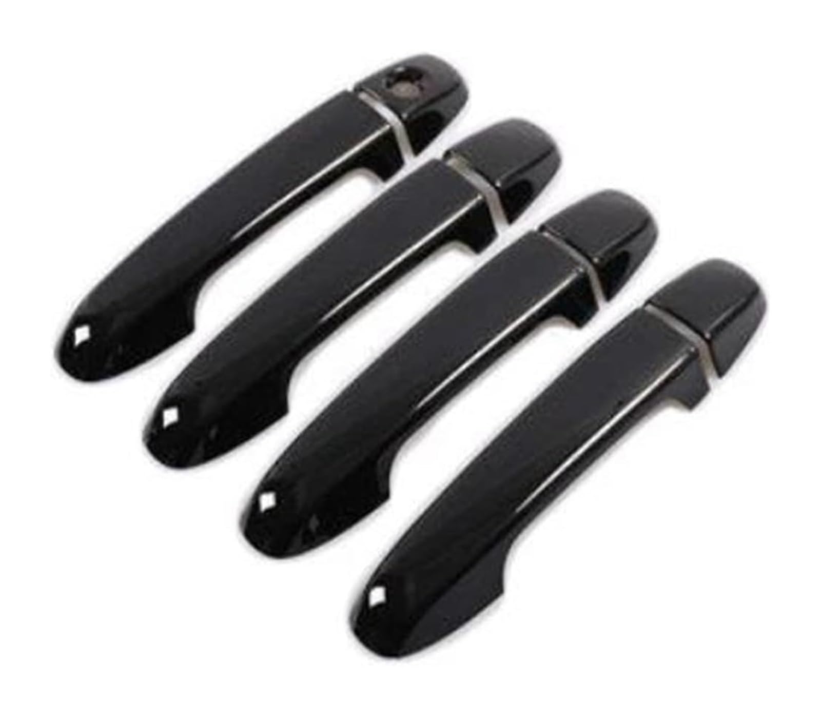 Hckclmbmzw Style2 For Toyota For Prius C For Aqua Nhp10 2012-2019 Gloss Black Car Door Handle Stickers Cover Exterior Accessories Door Handle Cover(Style2)